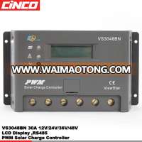 VS3048BN 12V24V36V48V 30A LCD Solar controller with lcd display